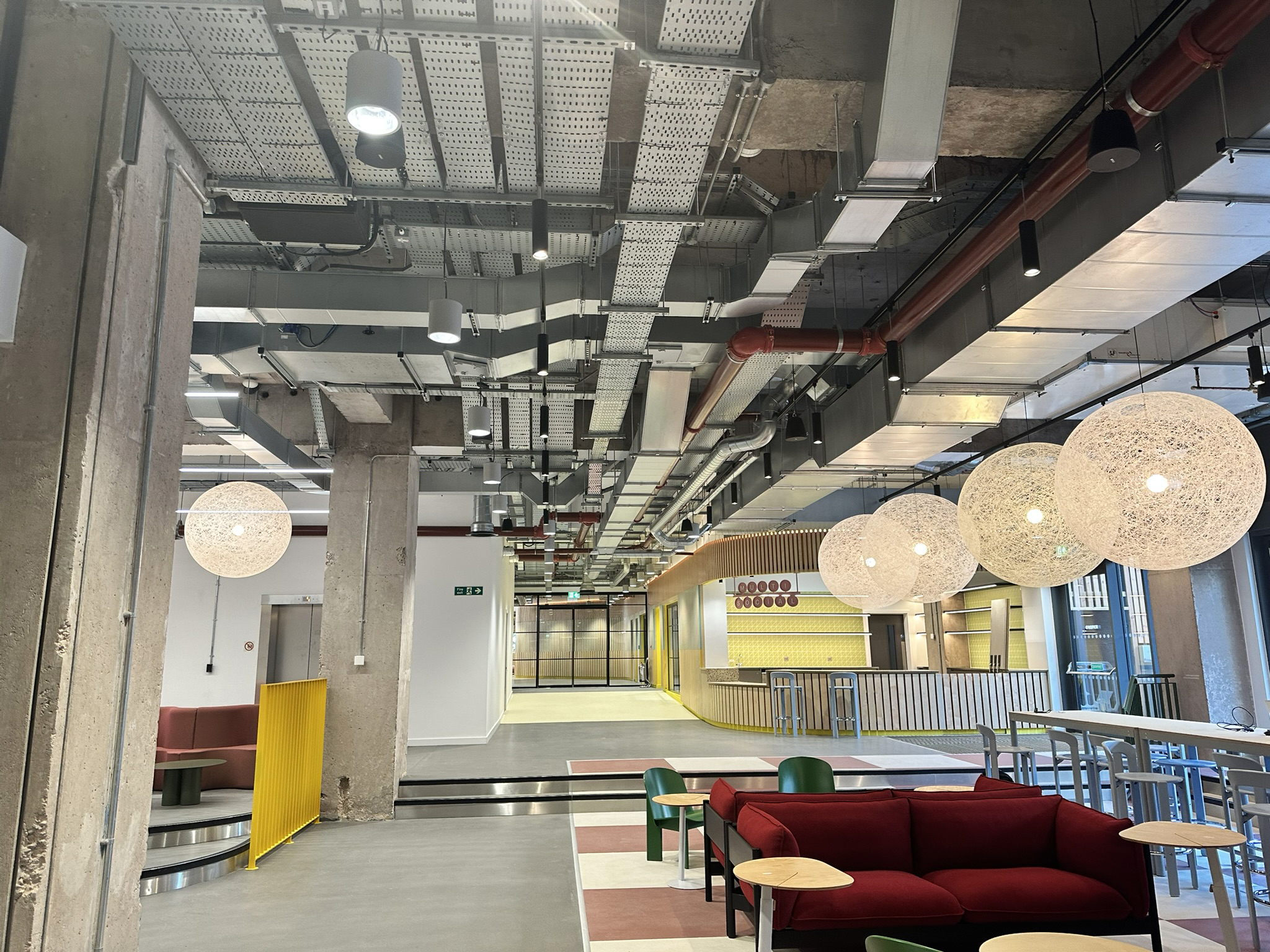 ground floor bar and reception area