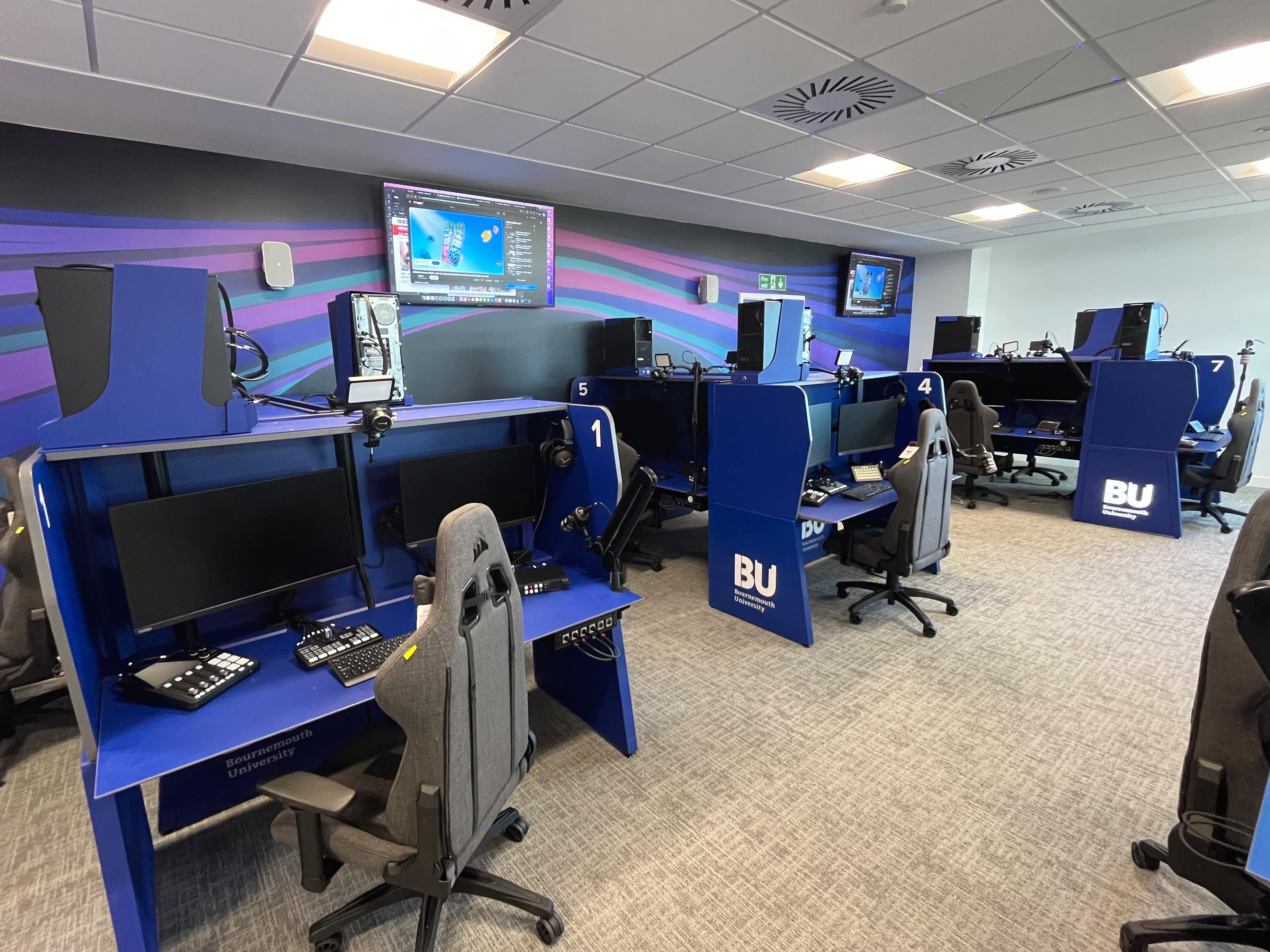 Bournemouth University esports set up