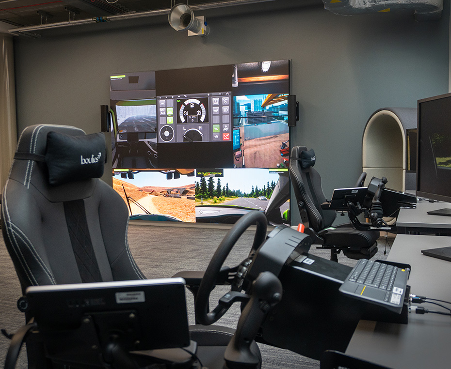 Forth Valley College - Multi-Vehicle Driving Simulation Suite background