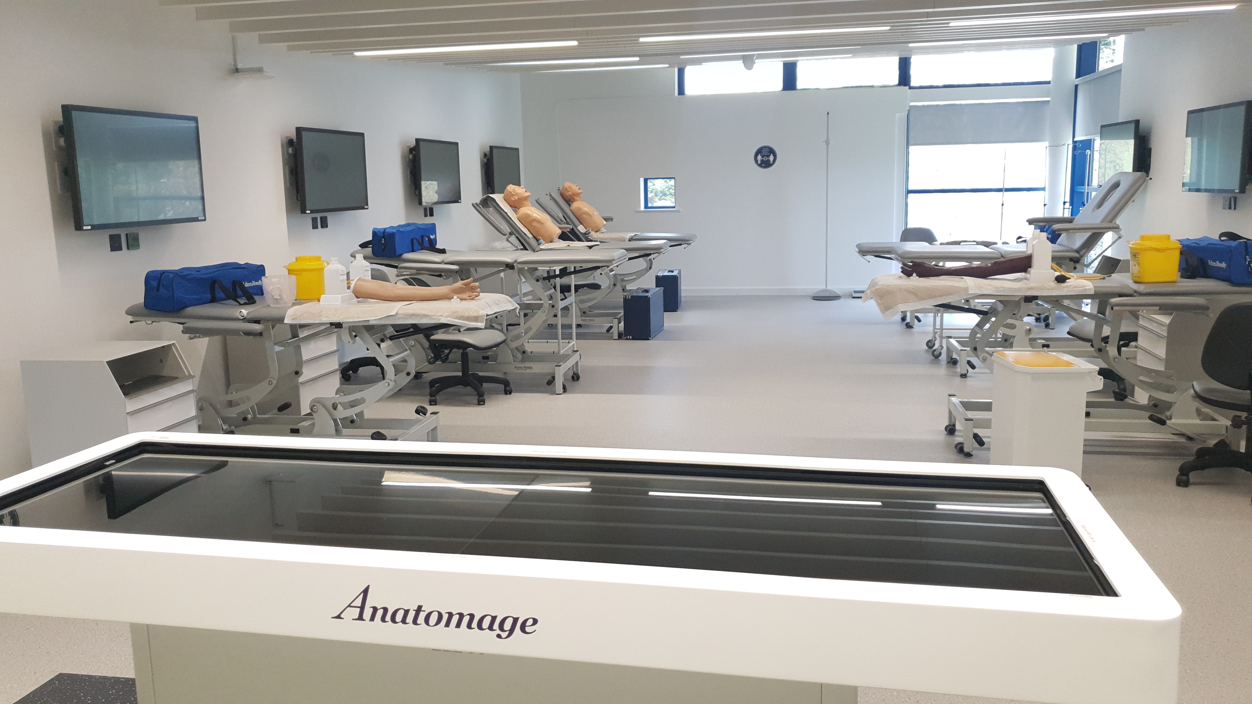 Specialist medical training room featuring Anatomage Dissection Table